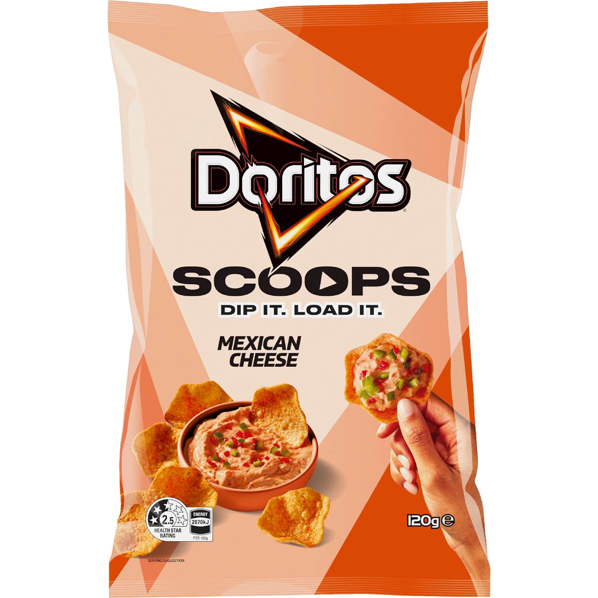 Doritos Scoops Corn Chips Mexican Cheese