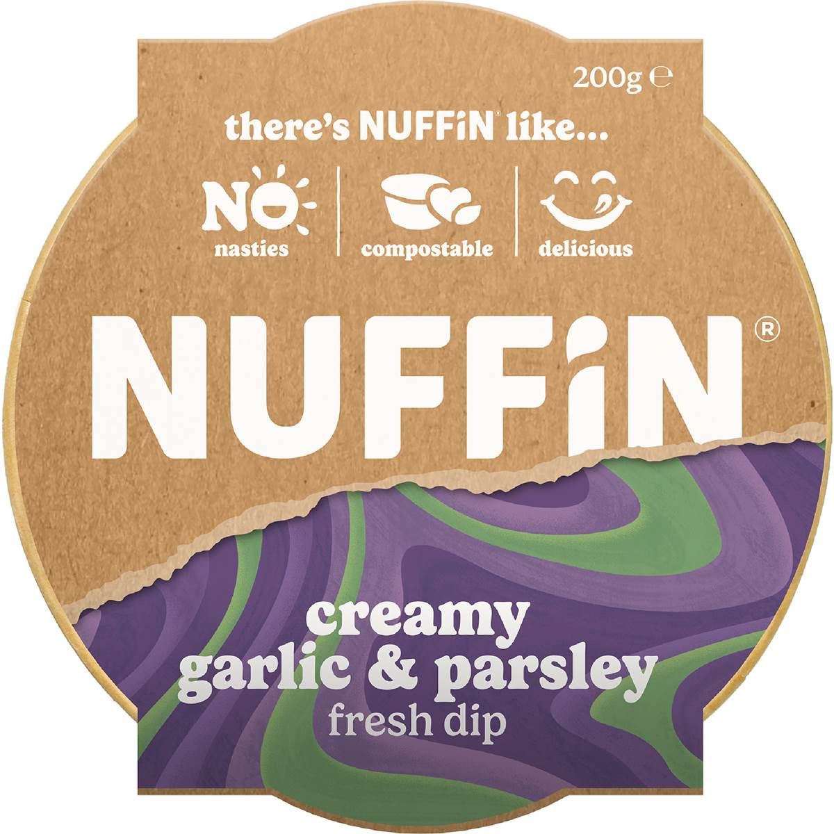 Nuffin Creamy Garlic & Parsley Dip 200g