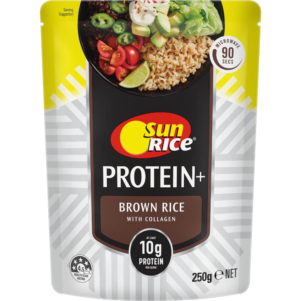 Sunrice Protein Brown Rice Pouch 250g