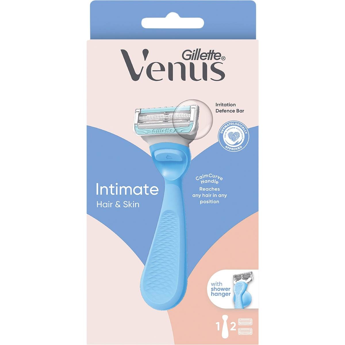 Gillette Venus Intimate Hair & Skin Razor each