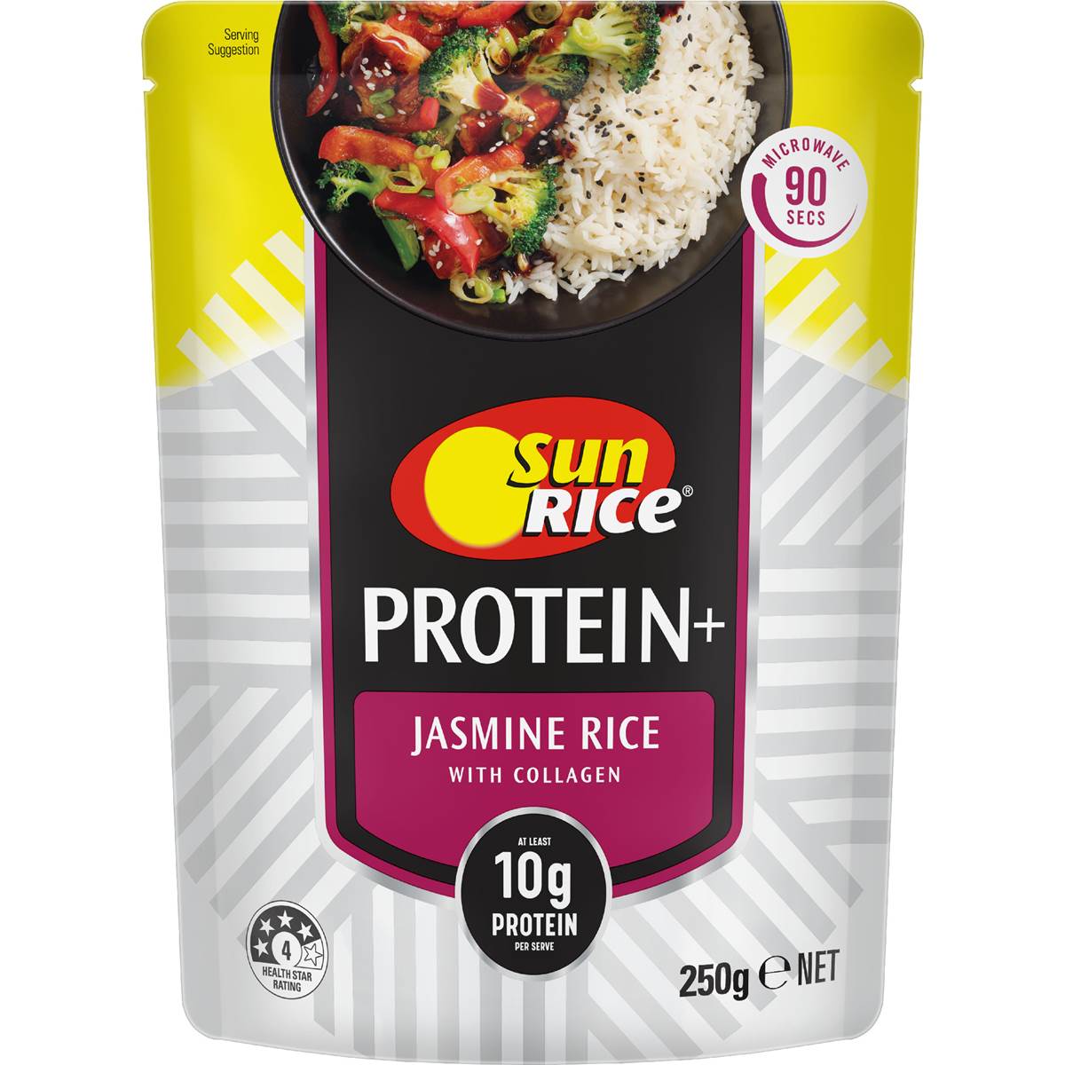 Sunrice Protein Jasmine Rice Pouch 250g