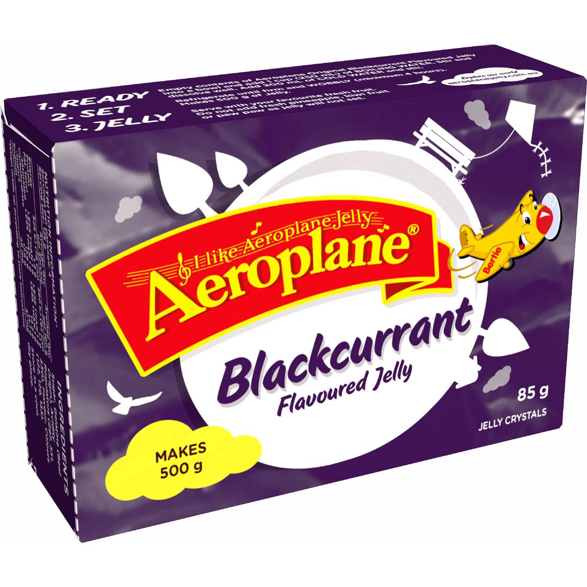 Aeroplane Original Blackcurrant Flavoured Jelly 85g