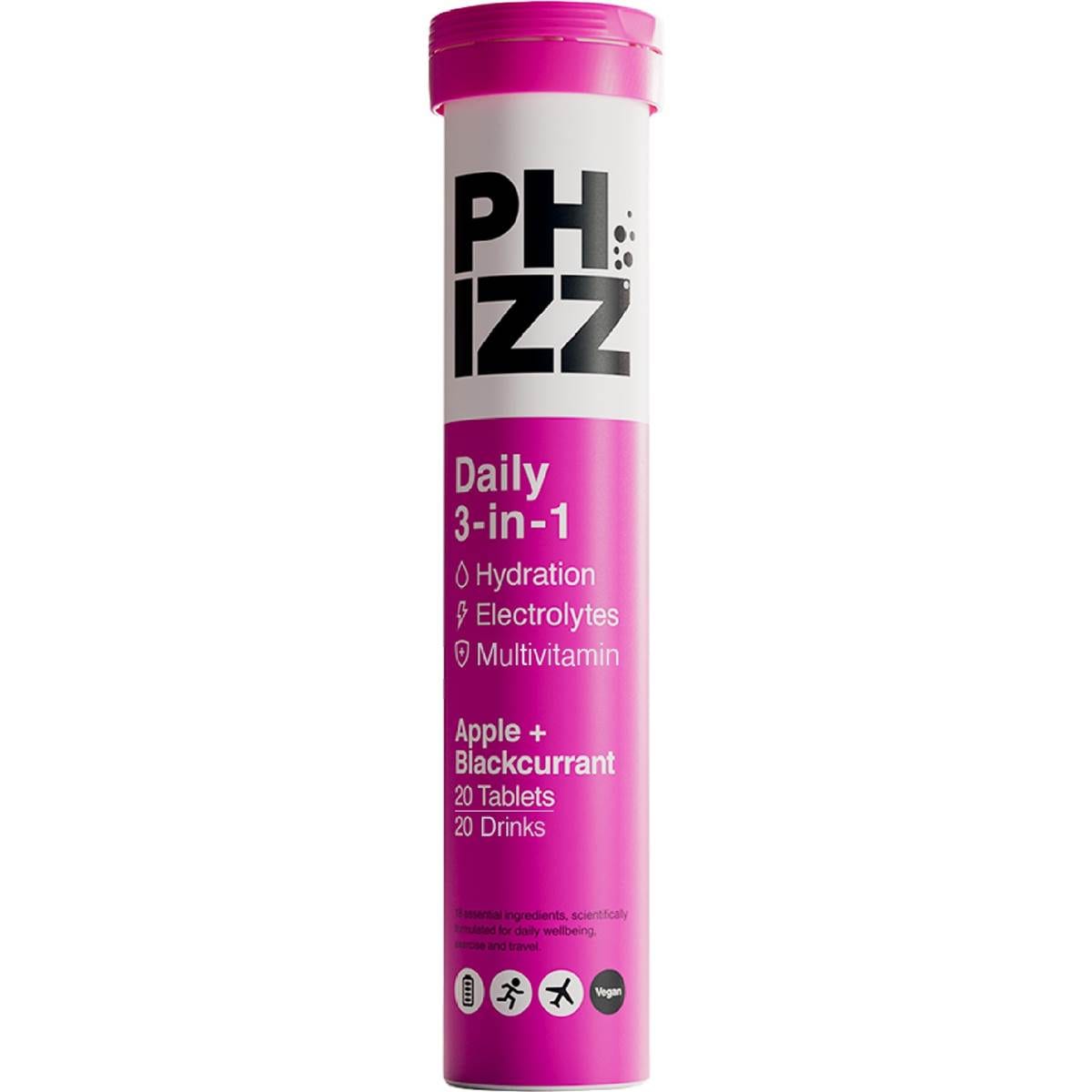 Phizz Daily 3-in-1 Electrolyte Tablets Apple Blackcurrant