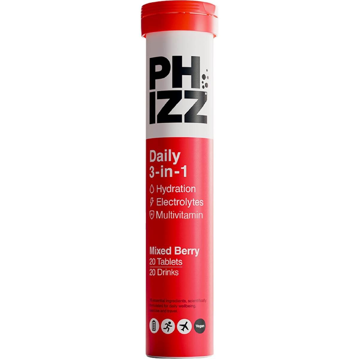 Phizz Daily 3-in-1 Electrolyte Tablets Mixed Berry