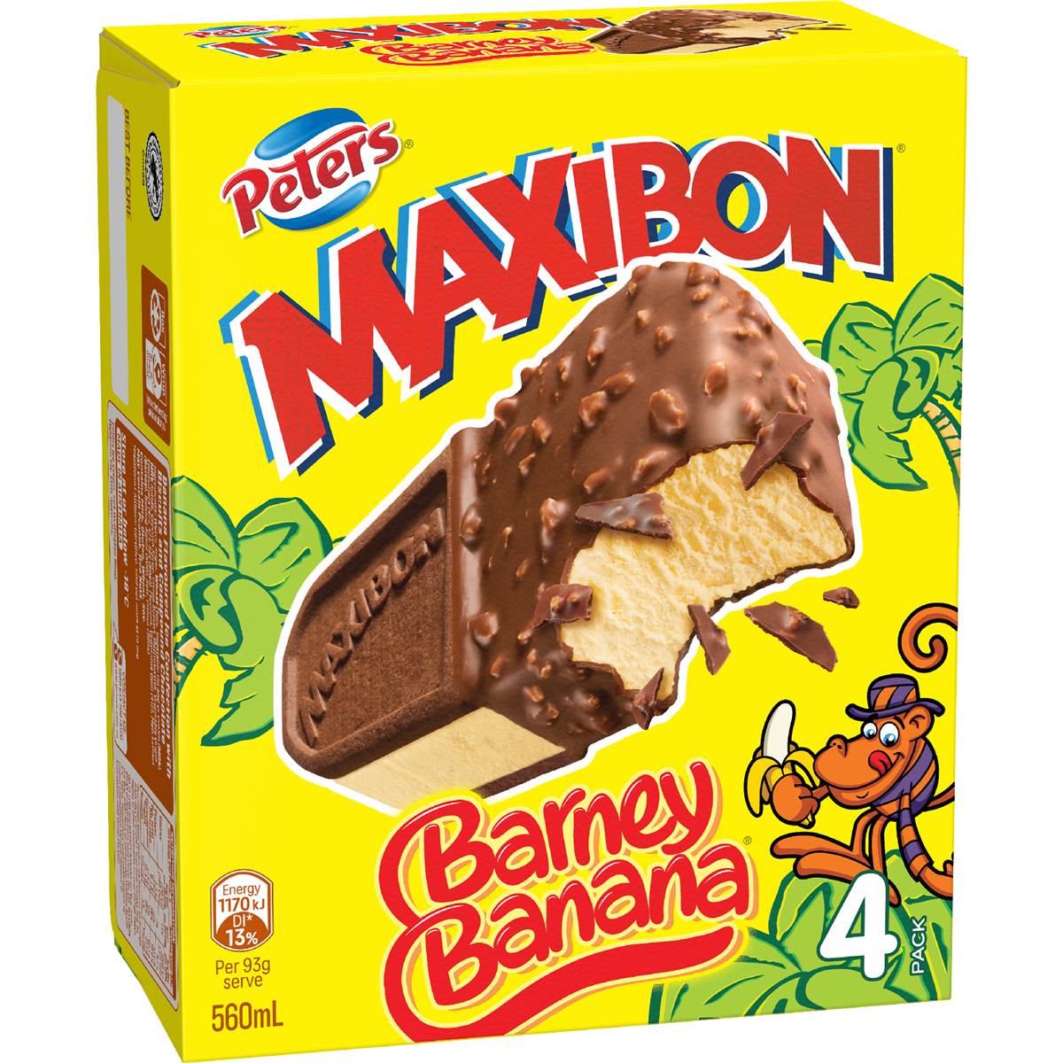 Peters Maxibon Barney Banana Dessert Bars