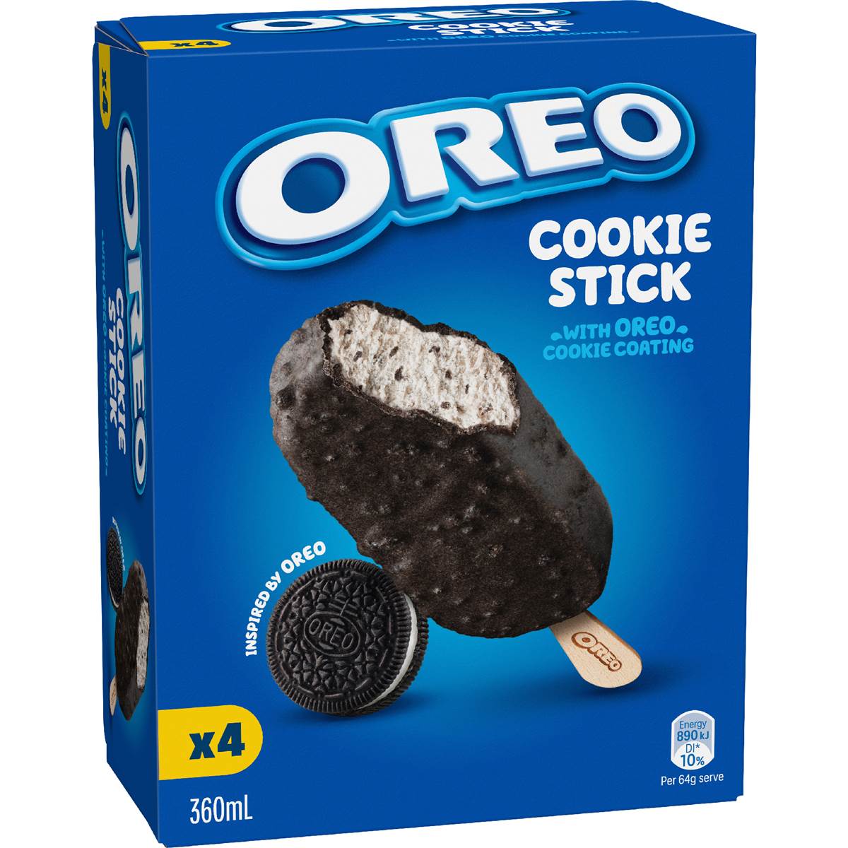 Oreo Cookie Frozen Dessert Sticks 360mL 4 pack