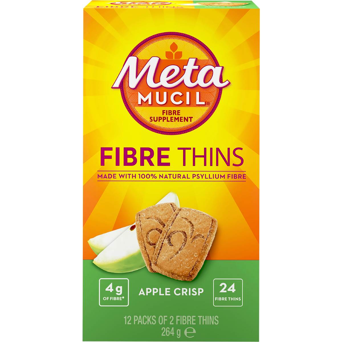 Metamucil Fibre Thins Apple Crisp