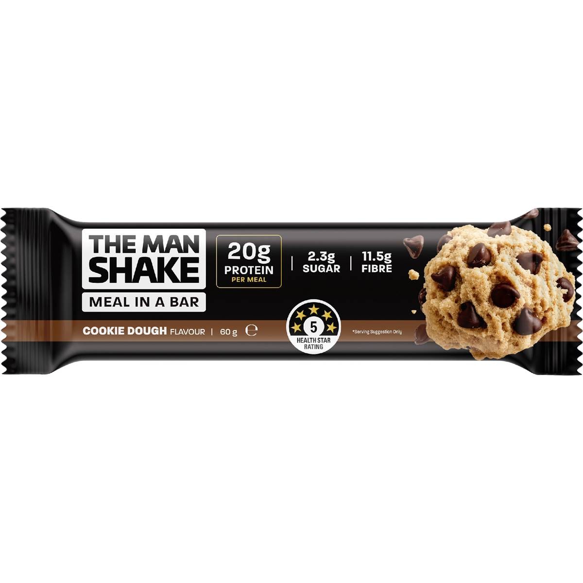 The Man Shake Meal In A Bar Cookie Dough