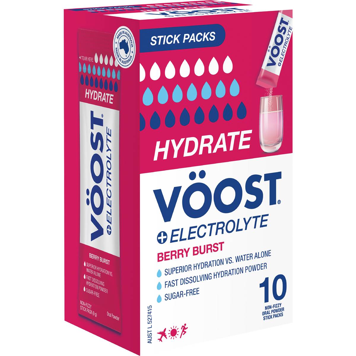 Voost Hydrate Electrolyte Sticks Berry Burst