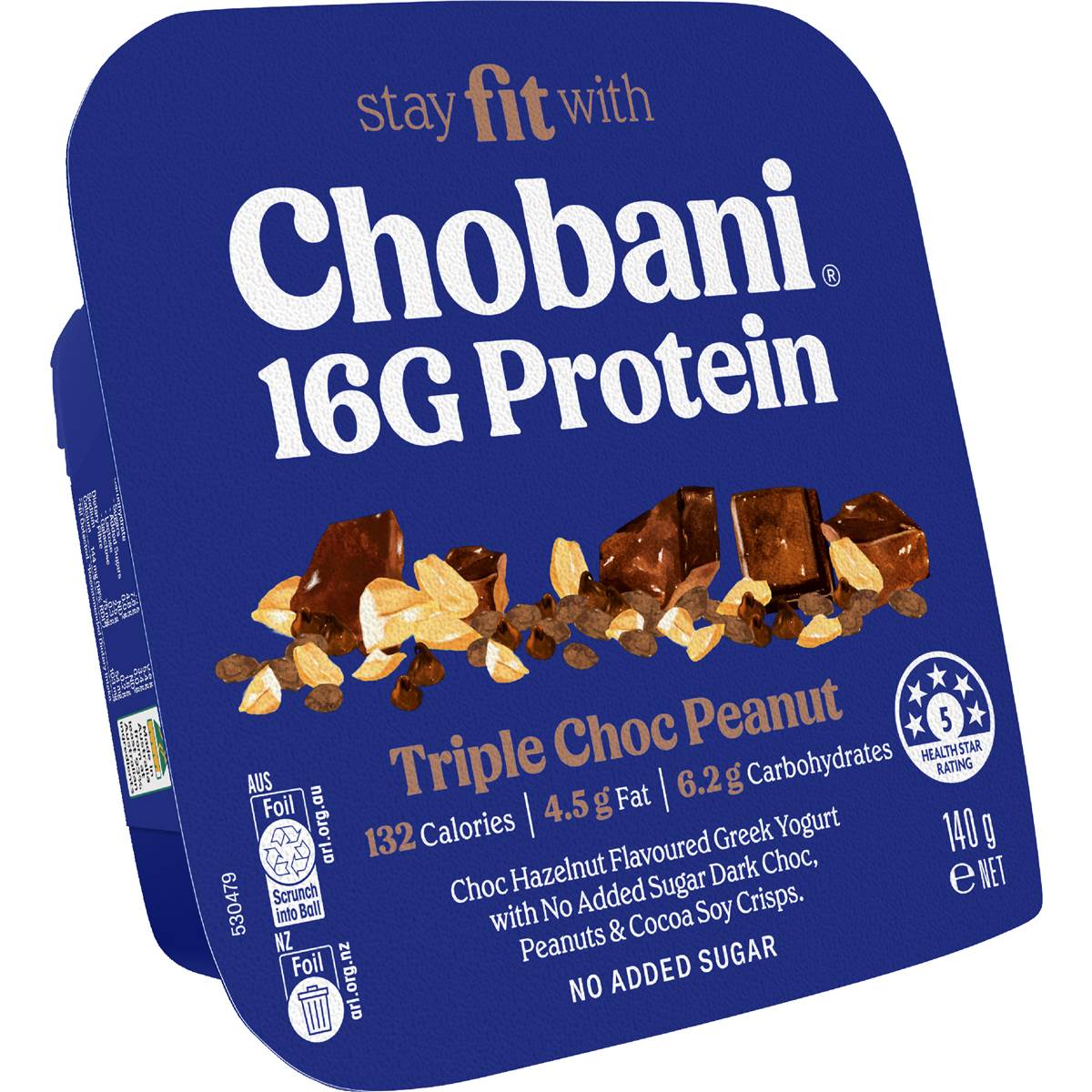 Chobani 16G Protein Flip Greek Yogurt Triple Choc Peanut 140g