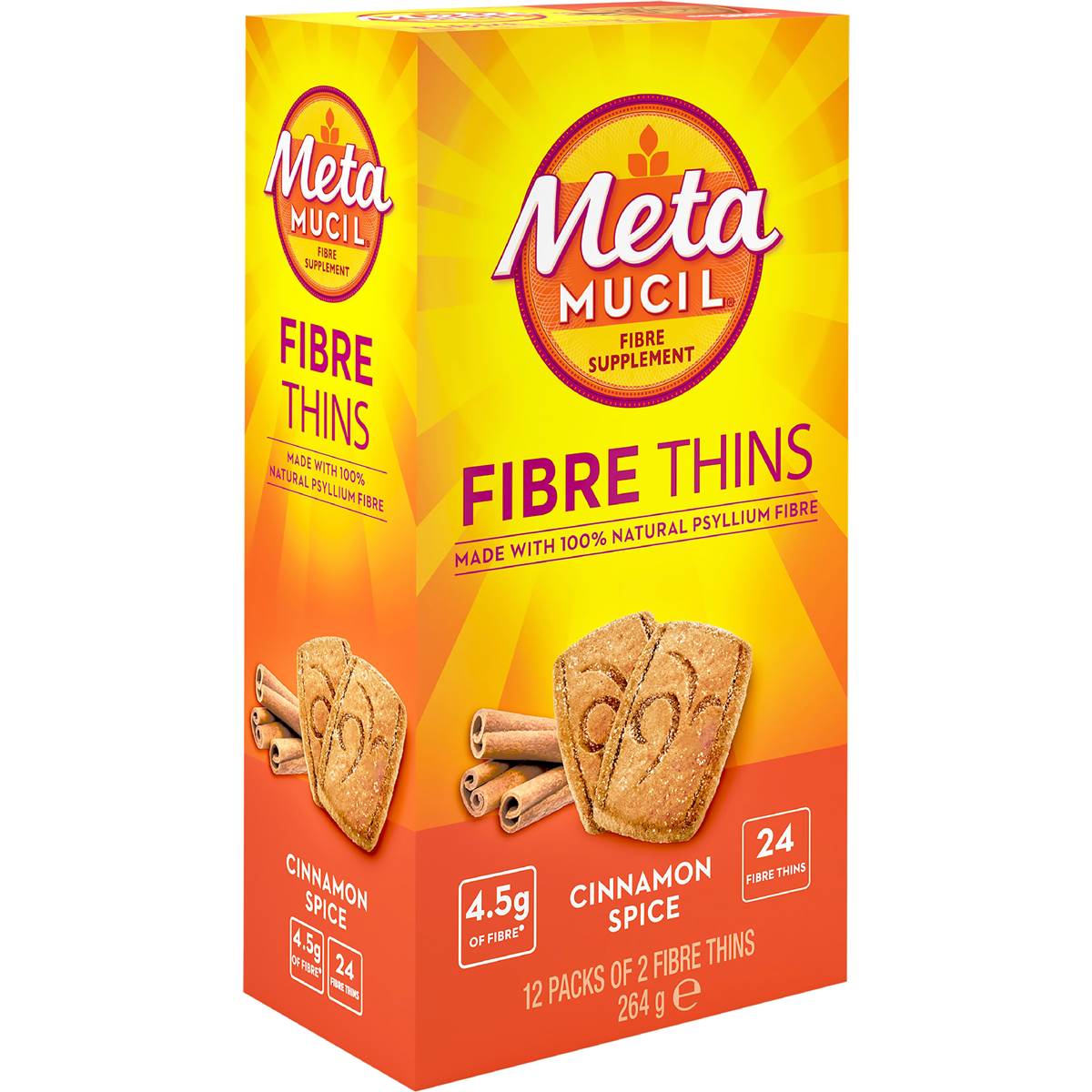 Metamucil Fibre Thins Cinnamon Spice