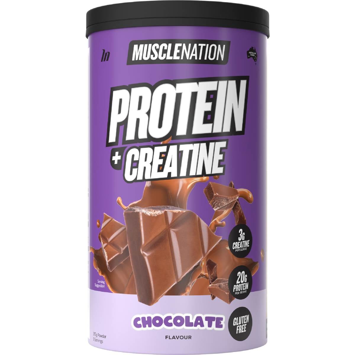 Muscle Nation Protein & Creatine Powder Chocolate 315g