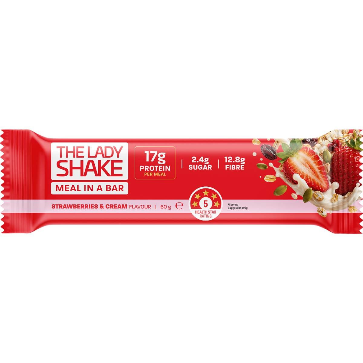 The Lady Shake Meal In A Bar Strawberries & Cream