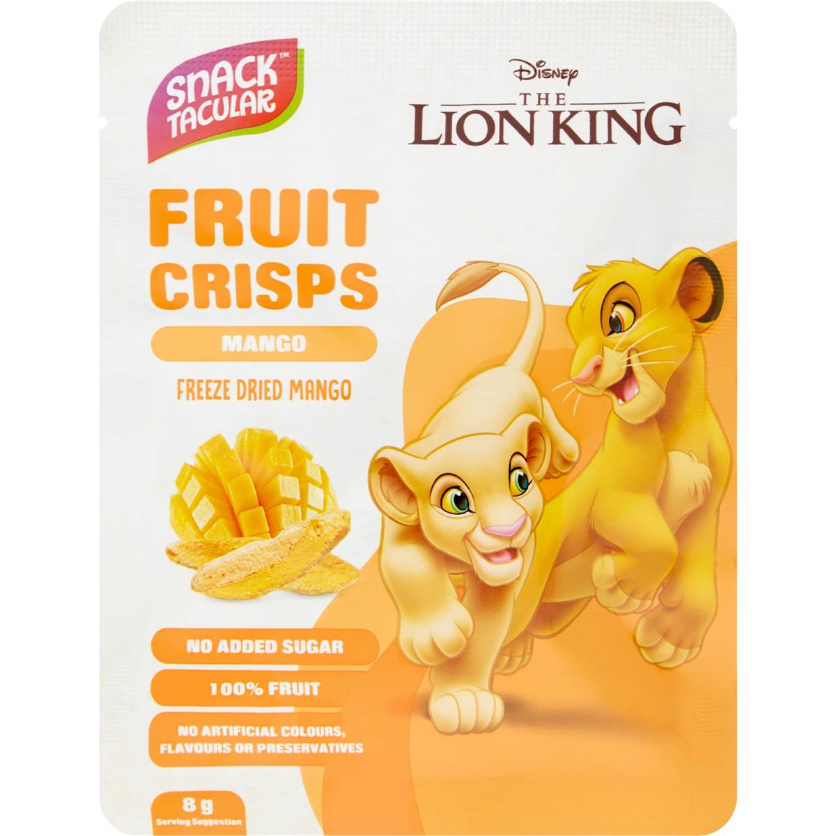 Snacktacular Fruit Crisp Mango Lion King