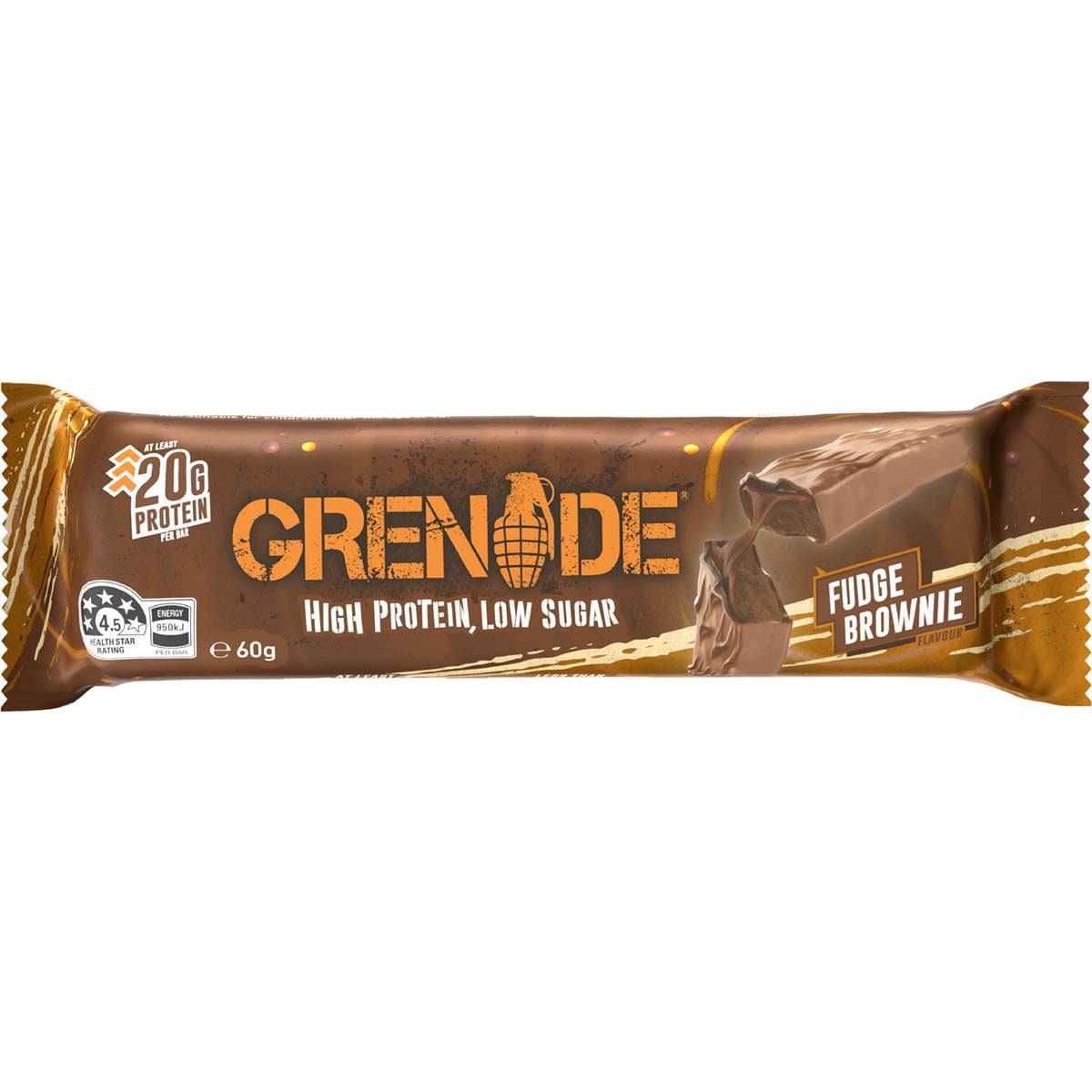 Grenade High Protein Low Carb Bar Fudge Brownie