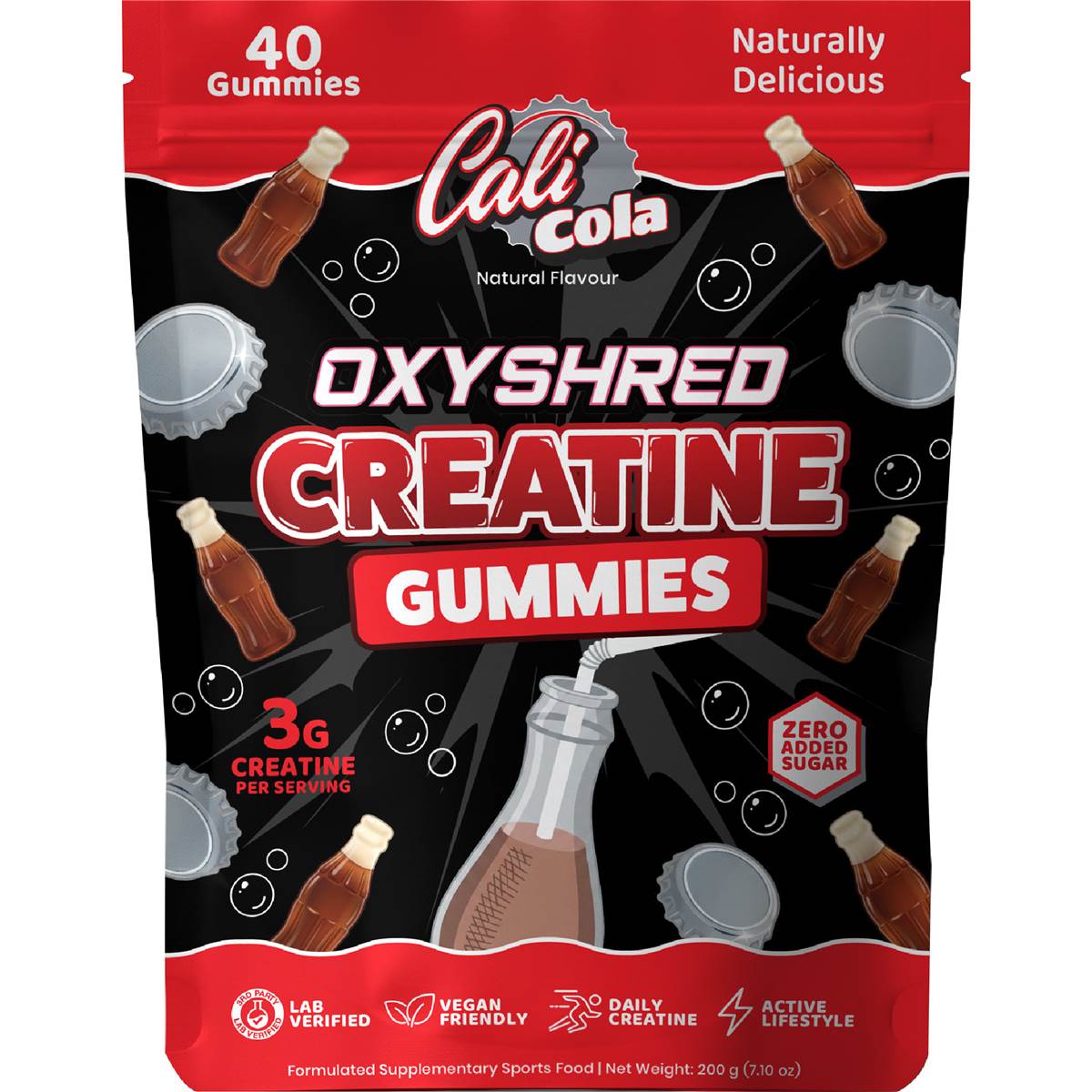 OxyShred Creatine Gummies Cali Cola
