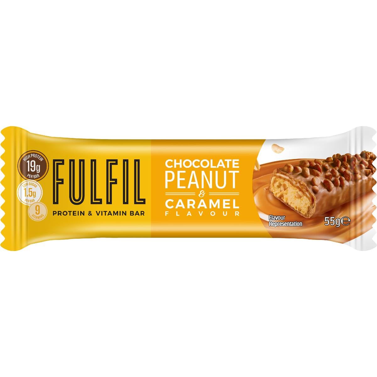 Fulfil Protein & Vitamin Bar Chocolate Peanut & Caramel