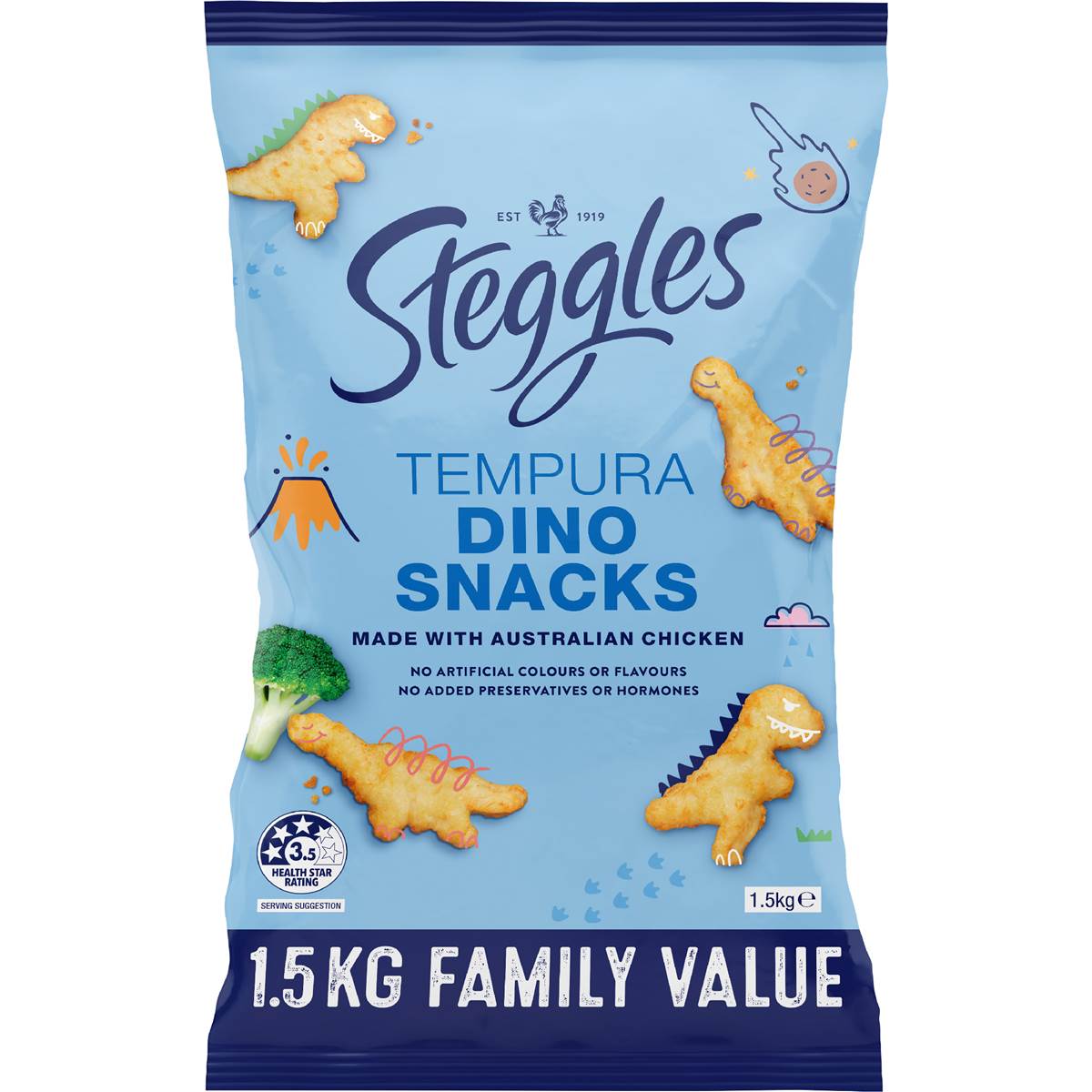 Steggles Tempura Dino Snacks