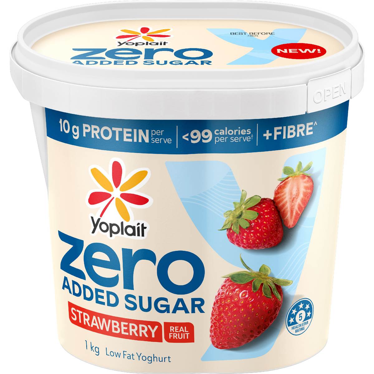 Yoplait Zero Added Sugar Yoghurt Strawberry