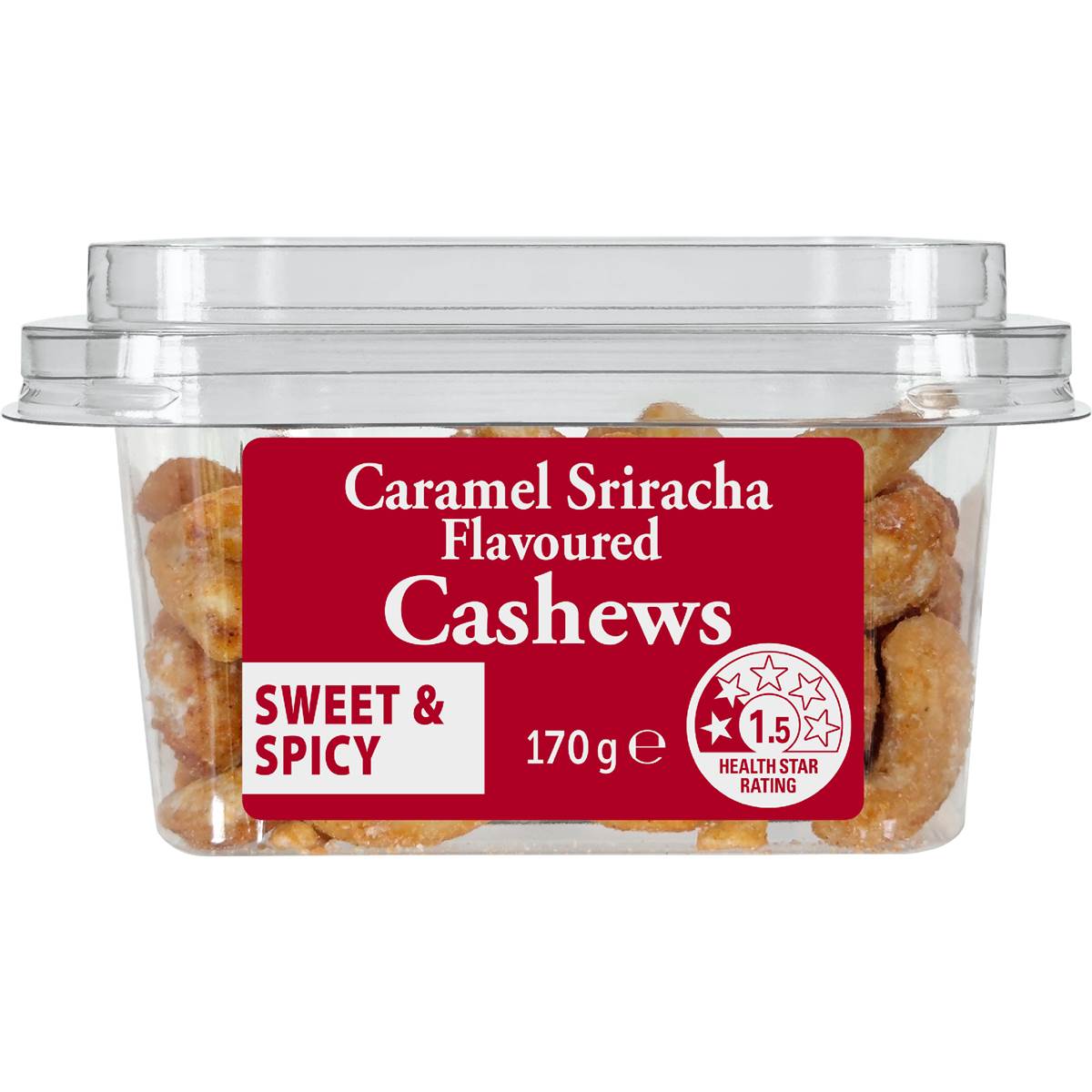 Caramel Sriracha Cashews Snack Pot 170g