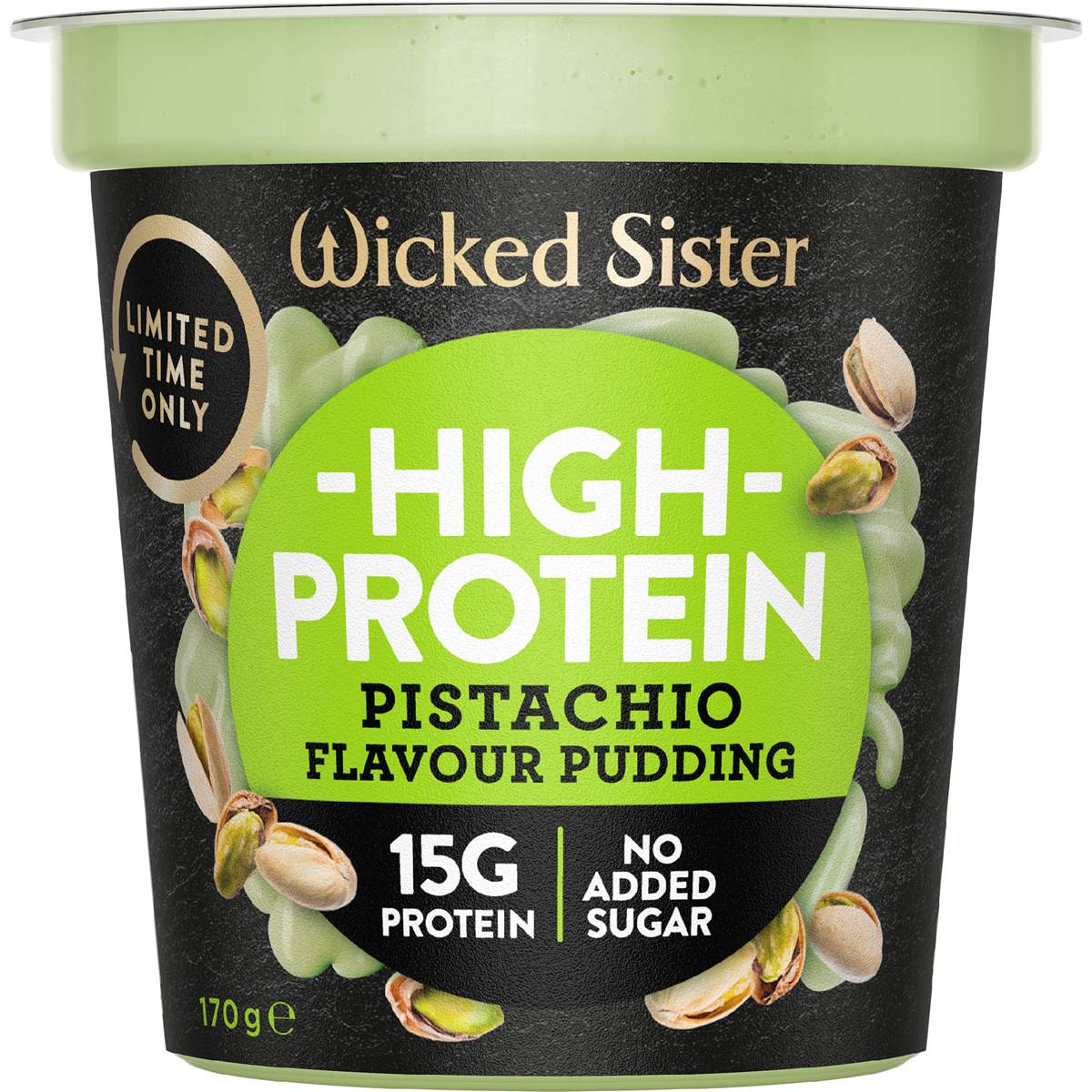 Wicked Sister High Protein Pudding Pot Pistachio