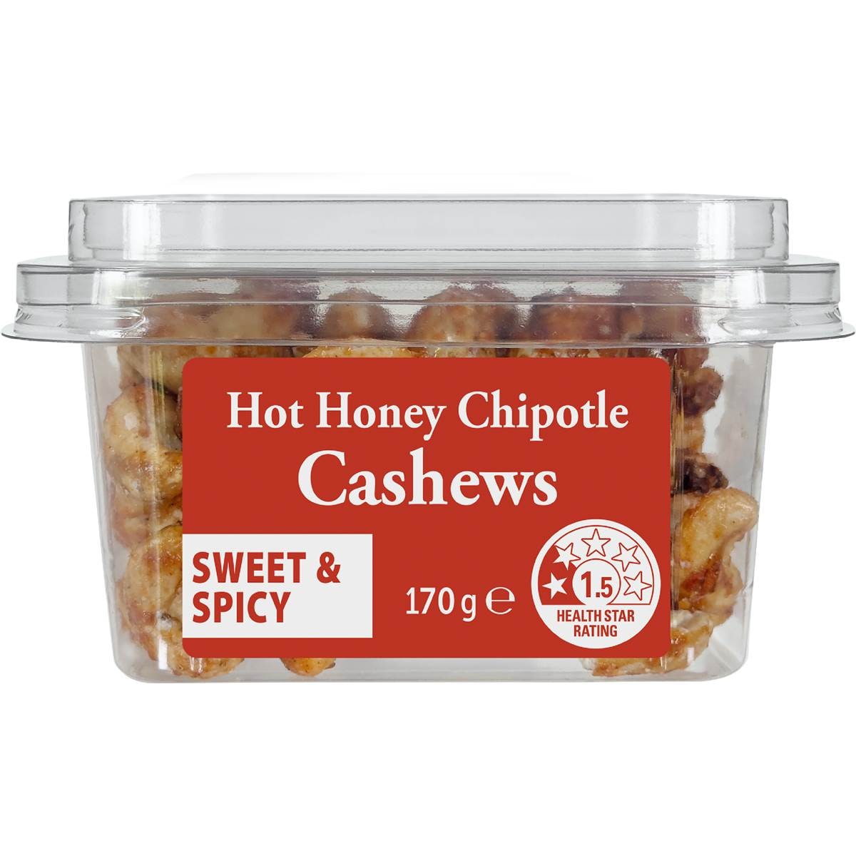 Hot Honey Chipotle Cashews Snack Pot 170g