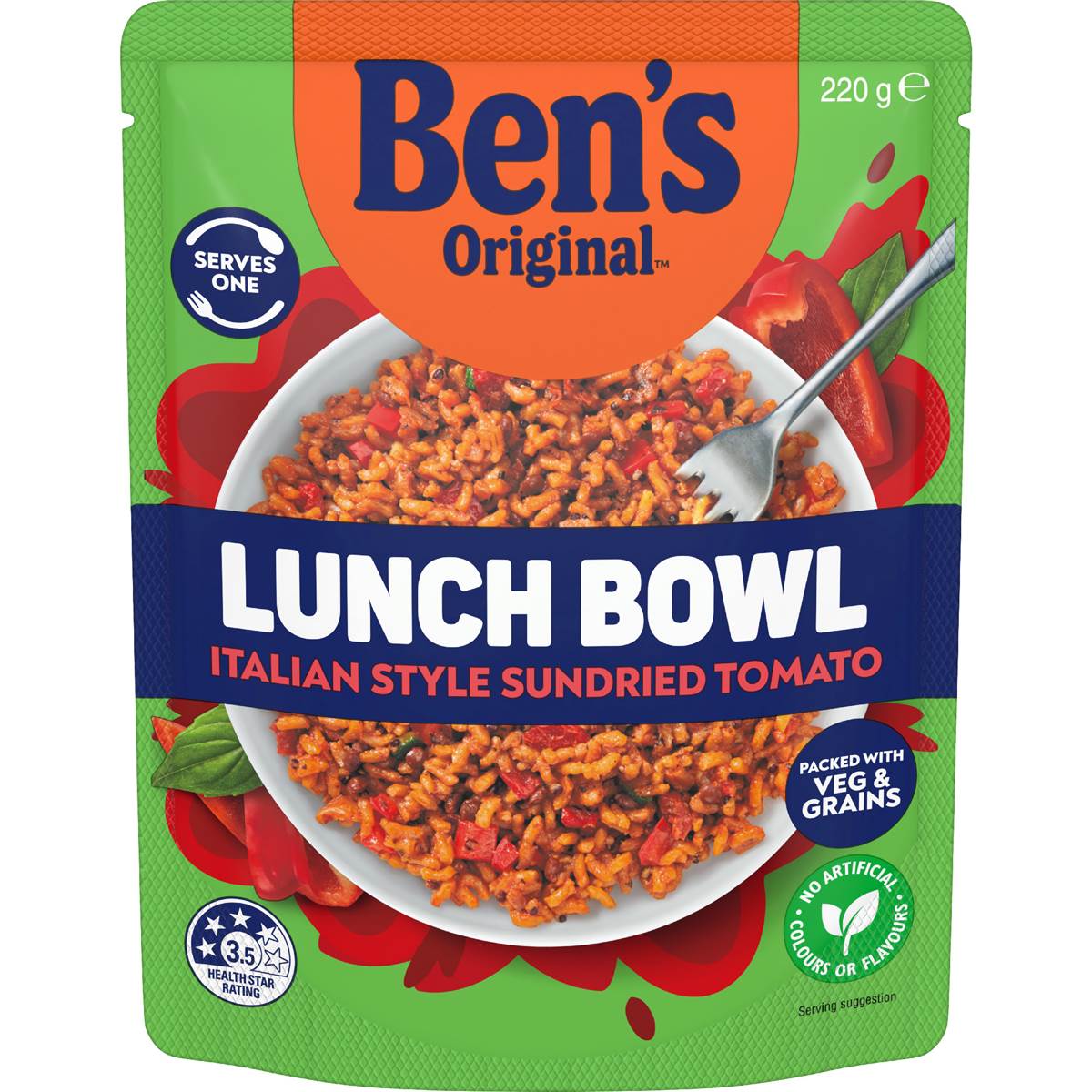 Ben's Original Lunch Bowl Italian Style Sundried Tomato 220g