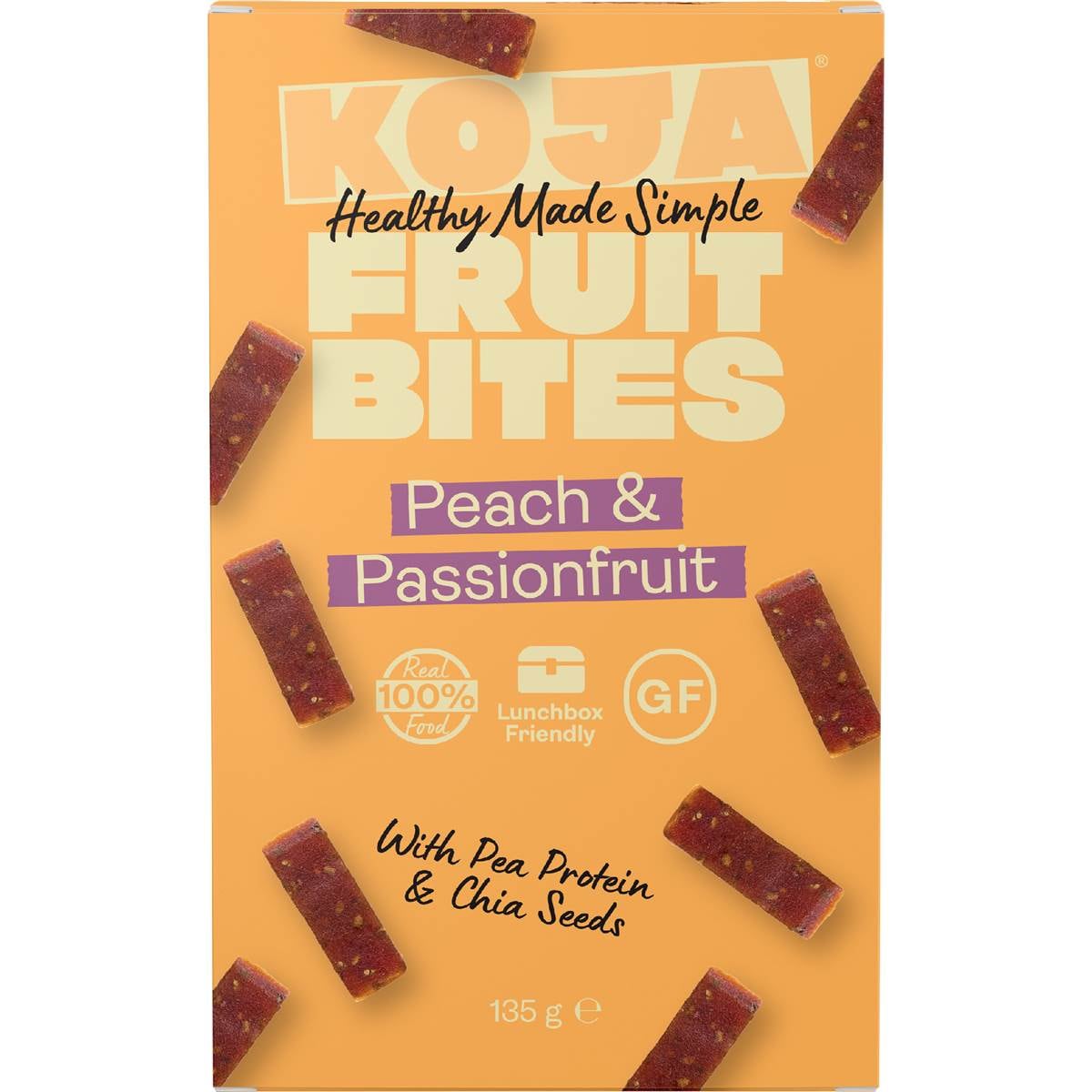 Koja Fruit Bites Peach & Passionfruit
