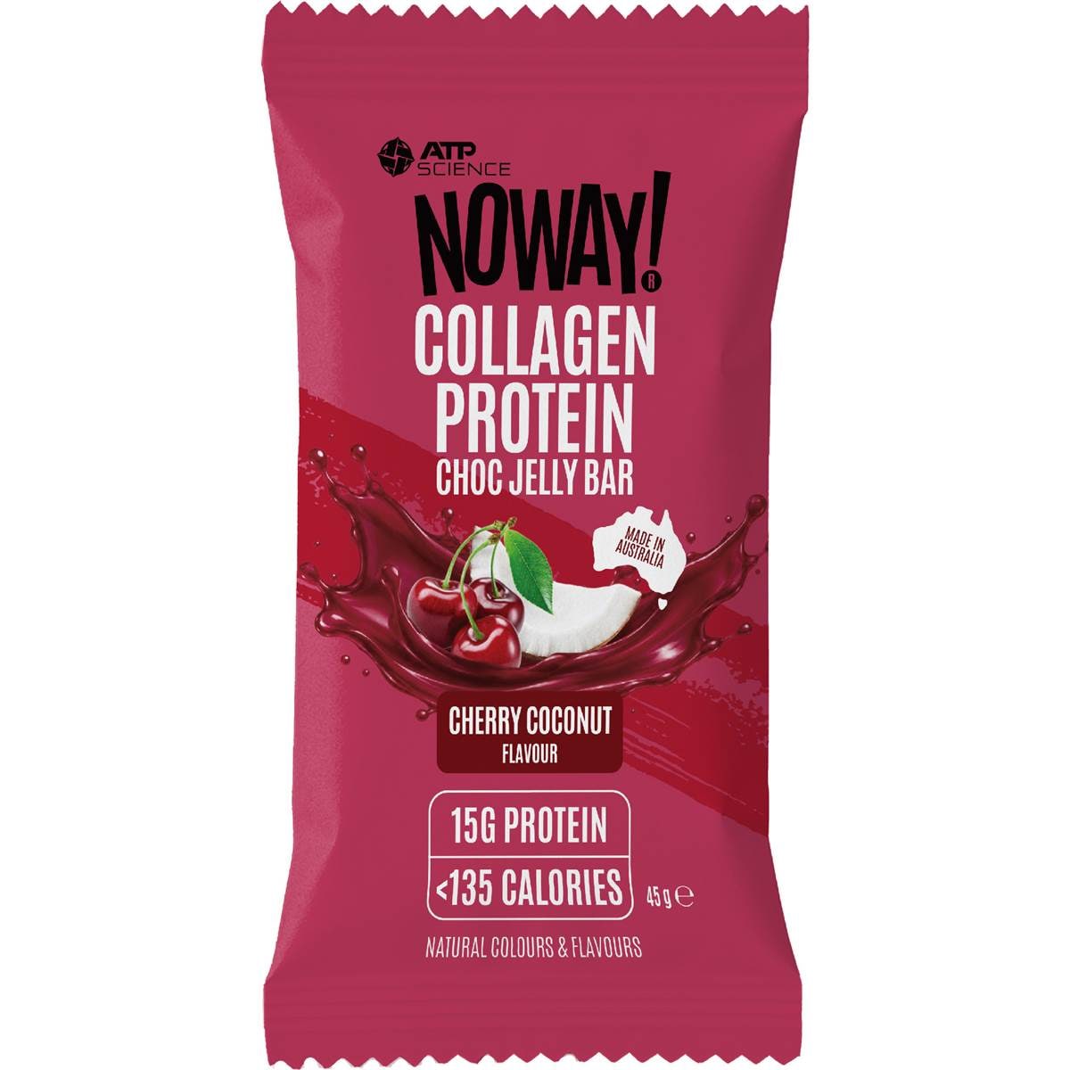 NOWAY! ! Collagen Protein Choc Jelly Bar Cherry Coco