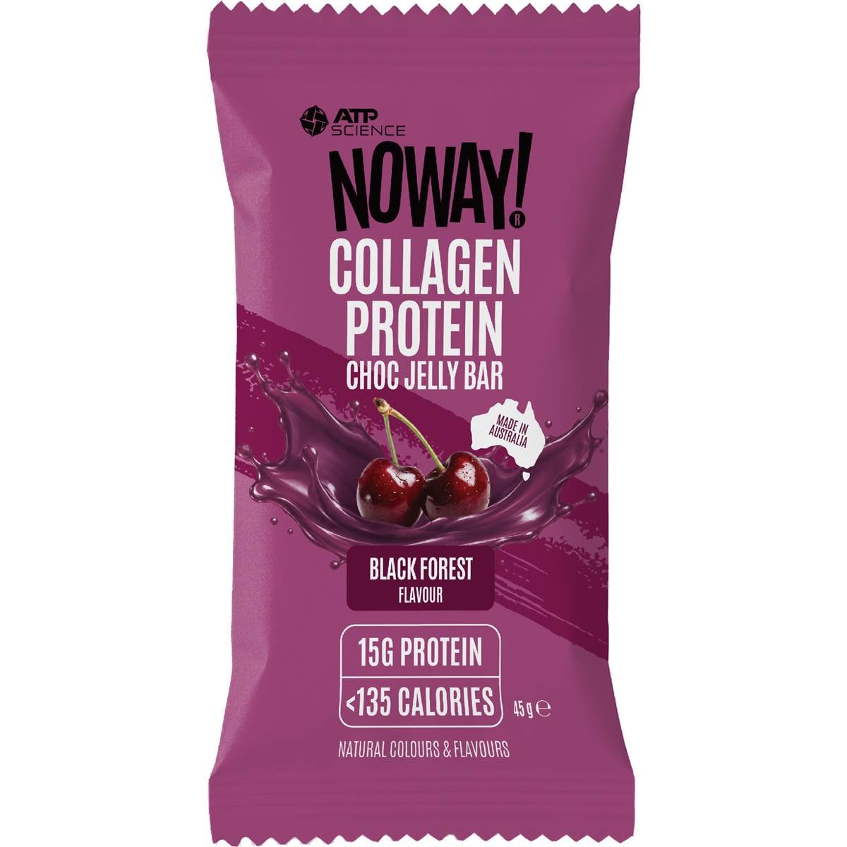 NOWAY! ! Collagen Protein Choc Jelly Bar Black Forest