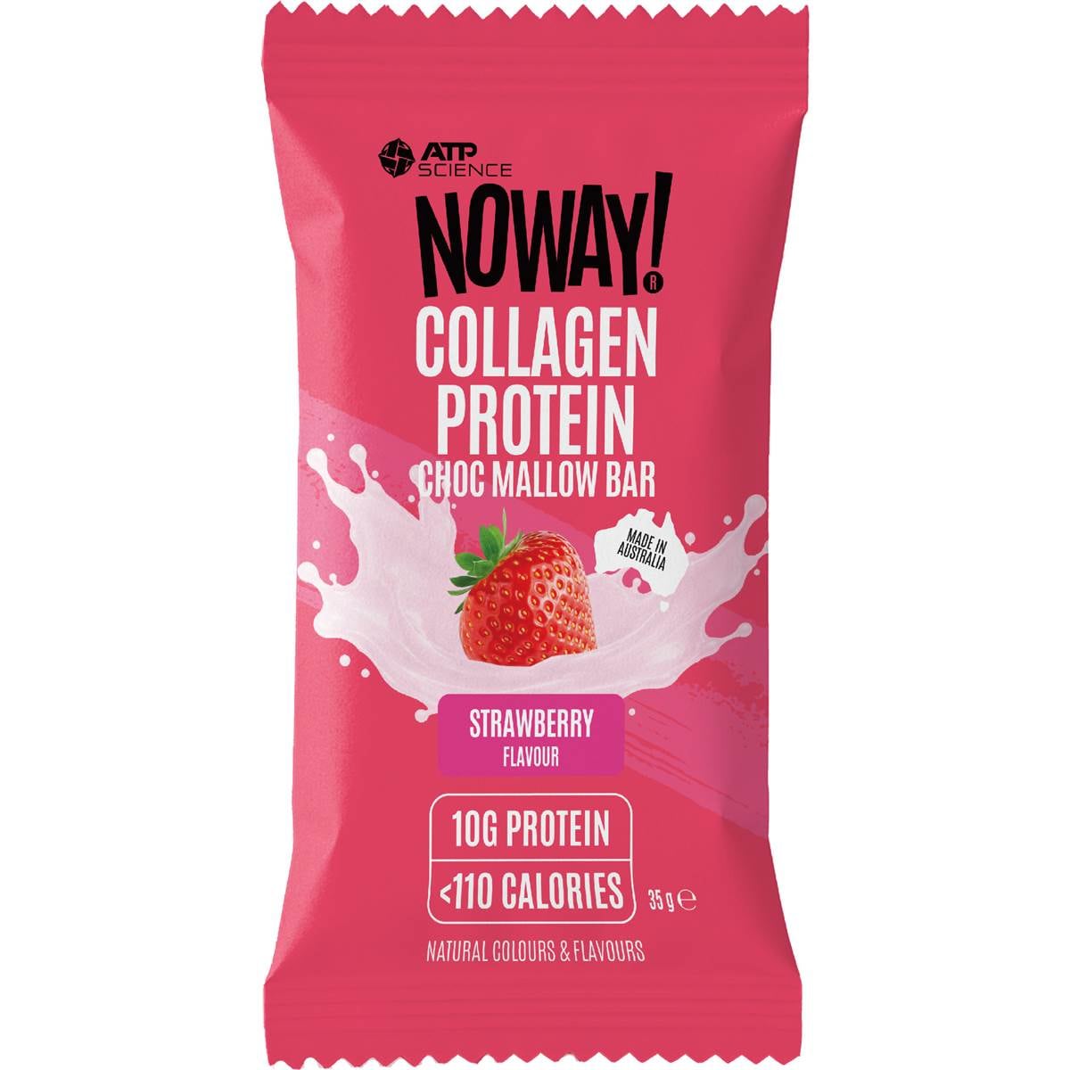 NOWAY! ! Collagen Protein Choc Mallow Bar Strawberry