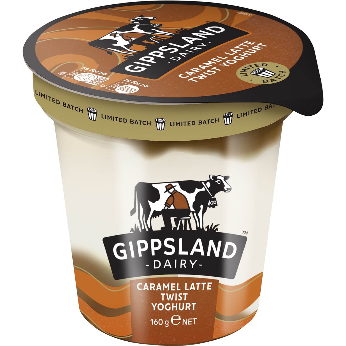 Gippsland Dairy Yoghurt Pot Caramel Latte Twist
