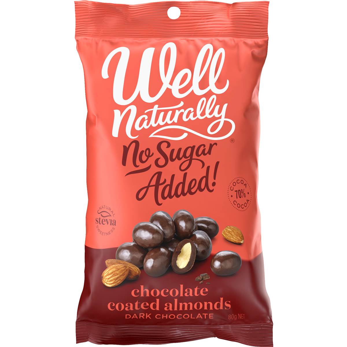 Well Naturally Chocolate Coated Almonds Dark