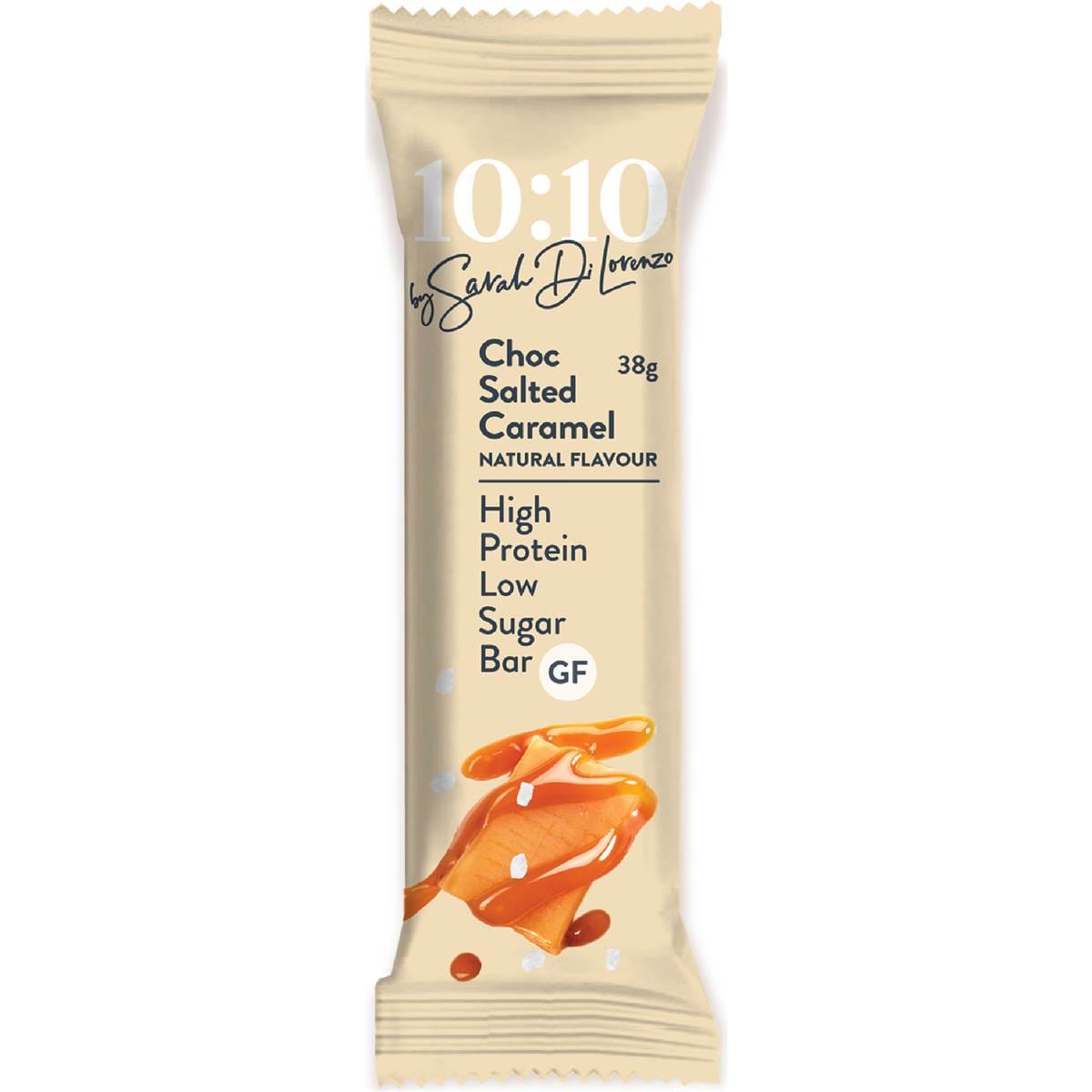 Sarah Di Lorenzo 10:10 High Protein Bar Choc Salted Caramel