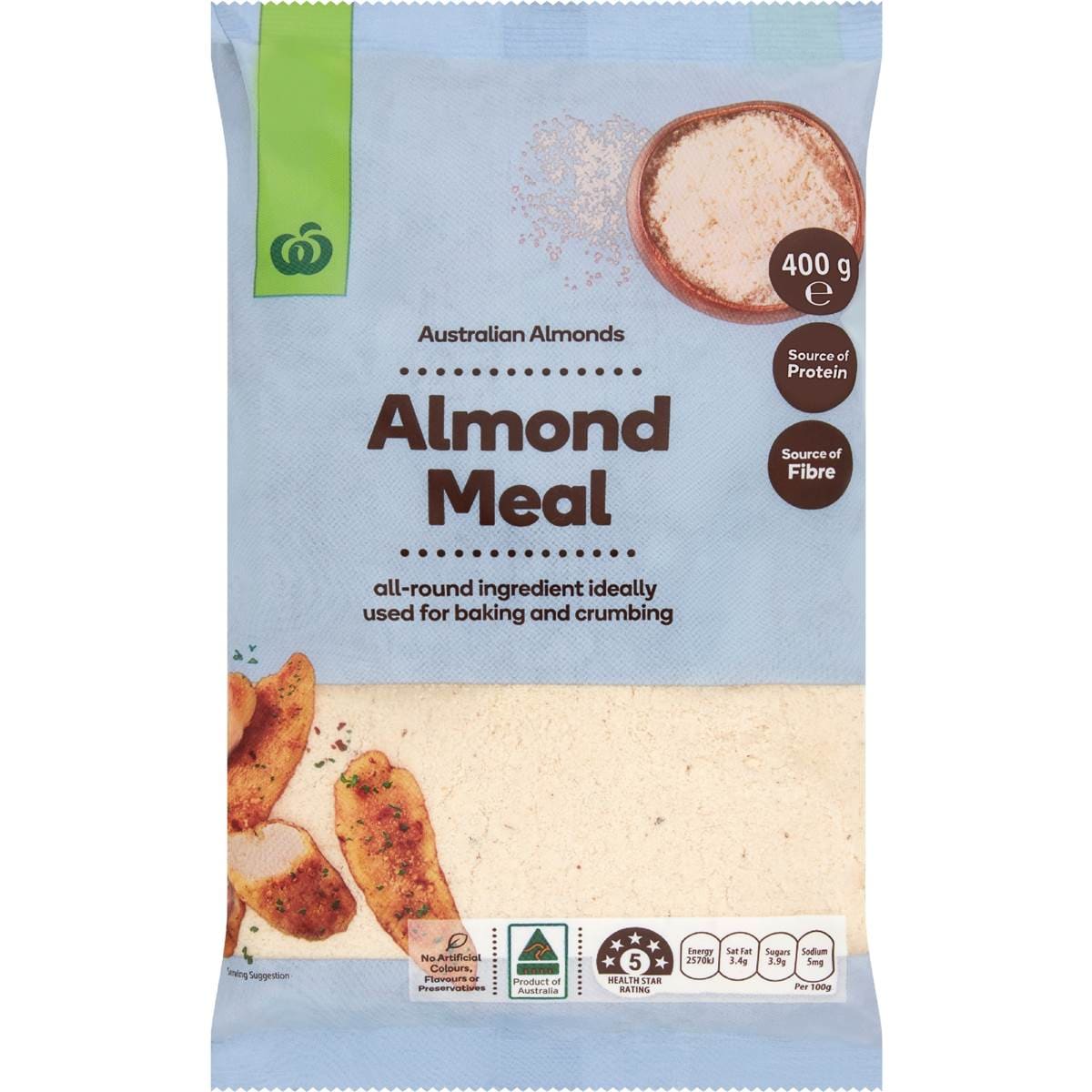 Calories in Woolworths Almond Meal calcount