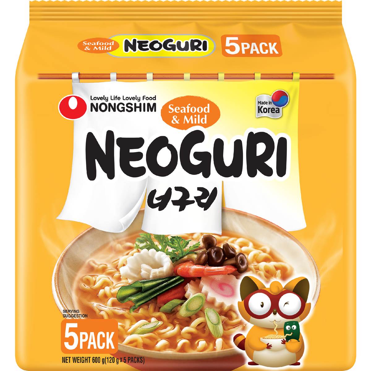 Nongshim Neoguri Ramyun Mild