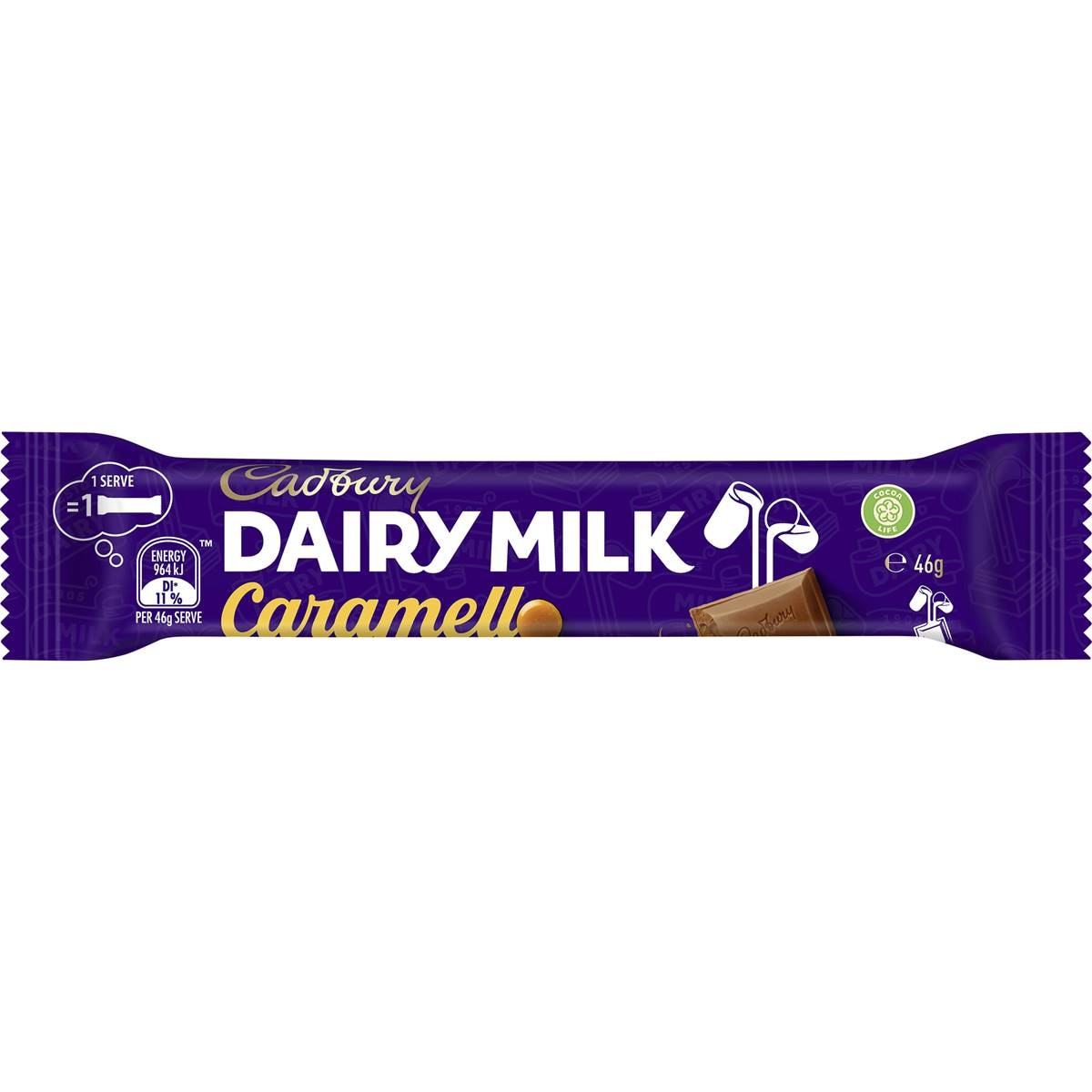 Cadbury Dairy Milk Caramel Chocolate Caramello Bar 46g