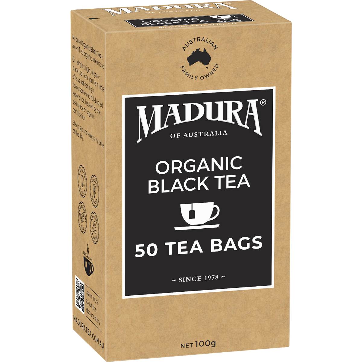 Madura Organic Black Tea Bags