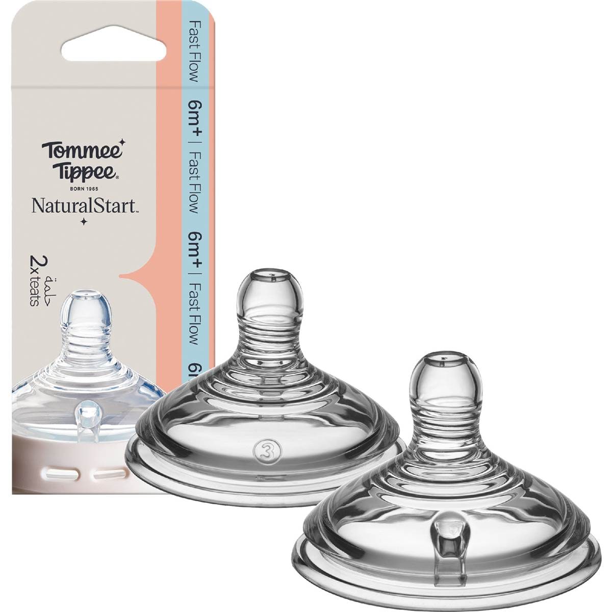 Tommee Tippee Natural Start Fast Flow Teats 2 pack