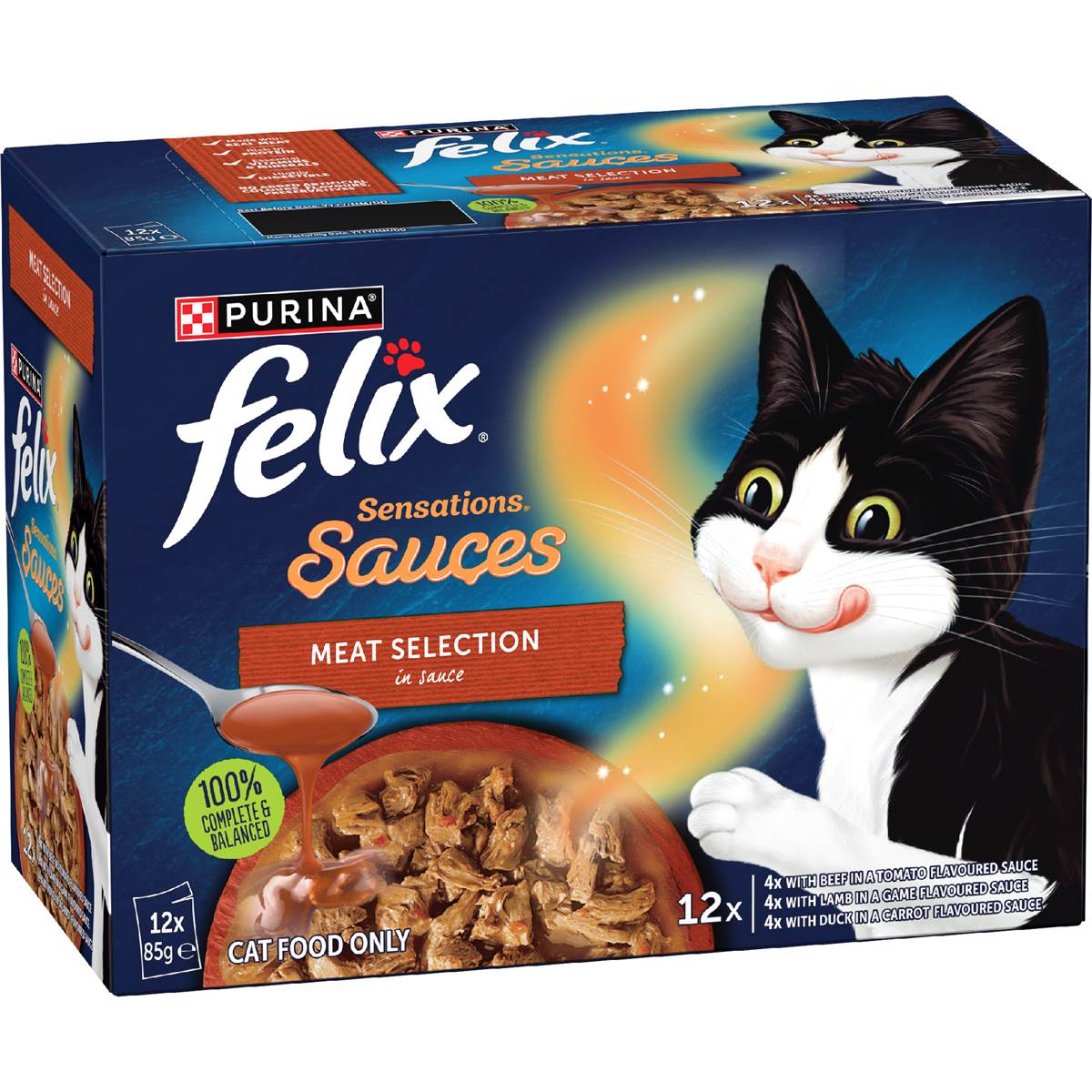 Felix Sensations Sauces Meat Selection Wet Cat Food