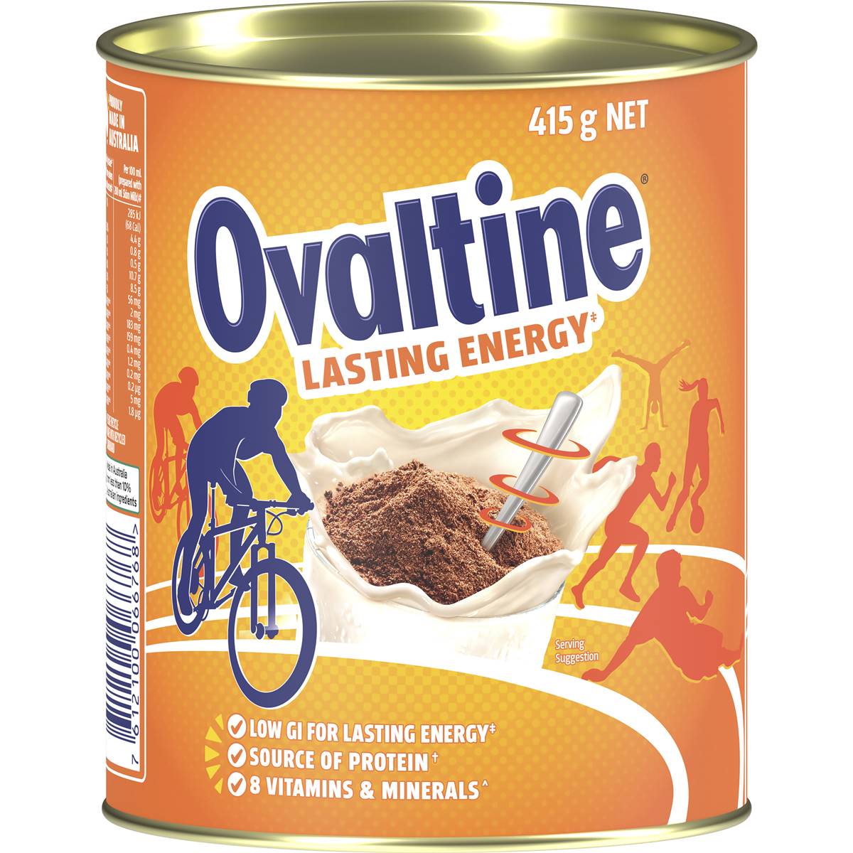 Calories in Ovaltine Chocolate Lasting Energy calcount