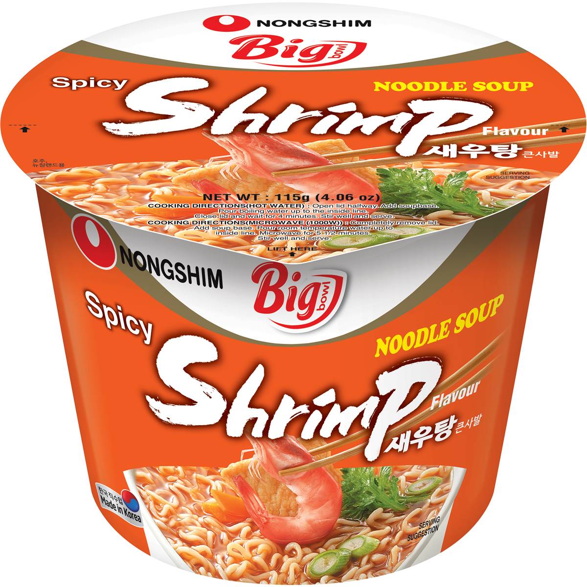 Nongshim Shrimp Big Bowl Noodle Soup