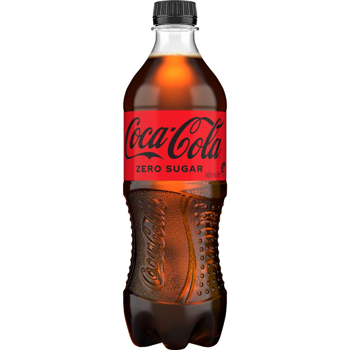 Coca-Cola Zero Sugar Soft Drink Bottle 600mL
