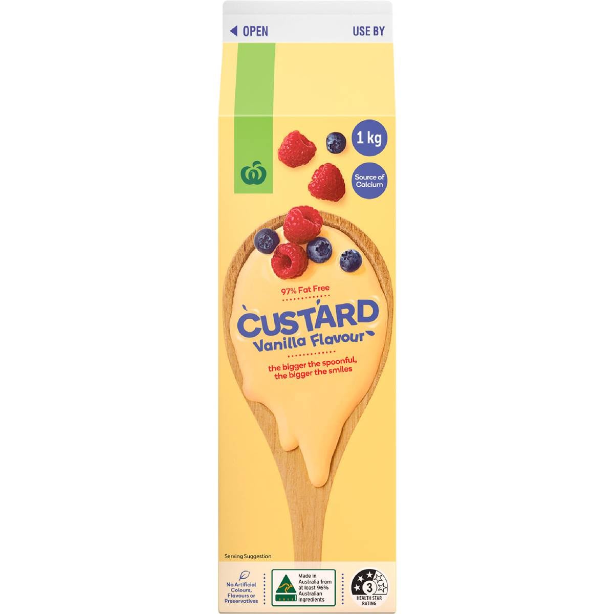 Woolworths Vanilla Custard 97% Fat Free