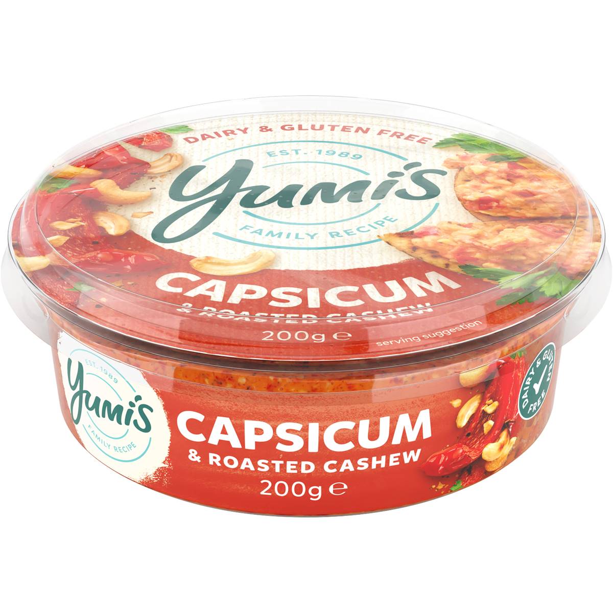 Calories in Yumi's Roasted Capsicum & Cashew Dip
