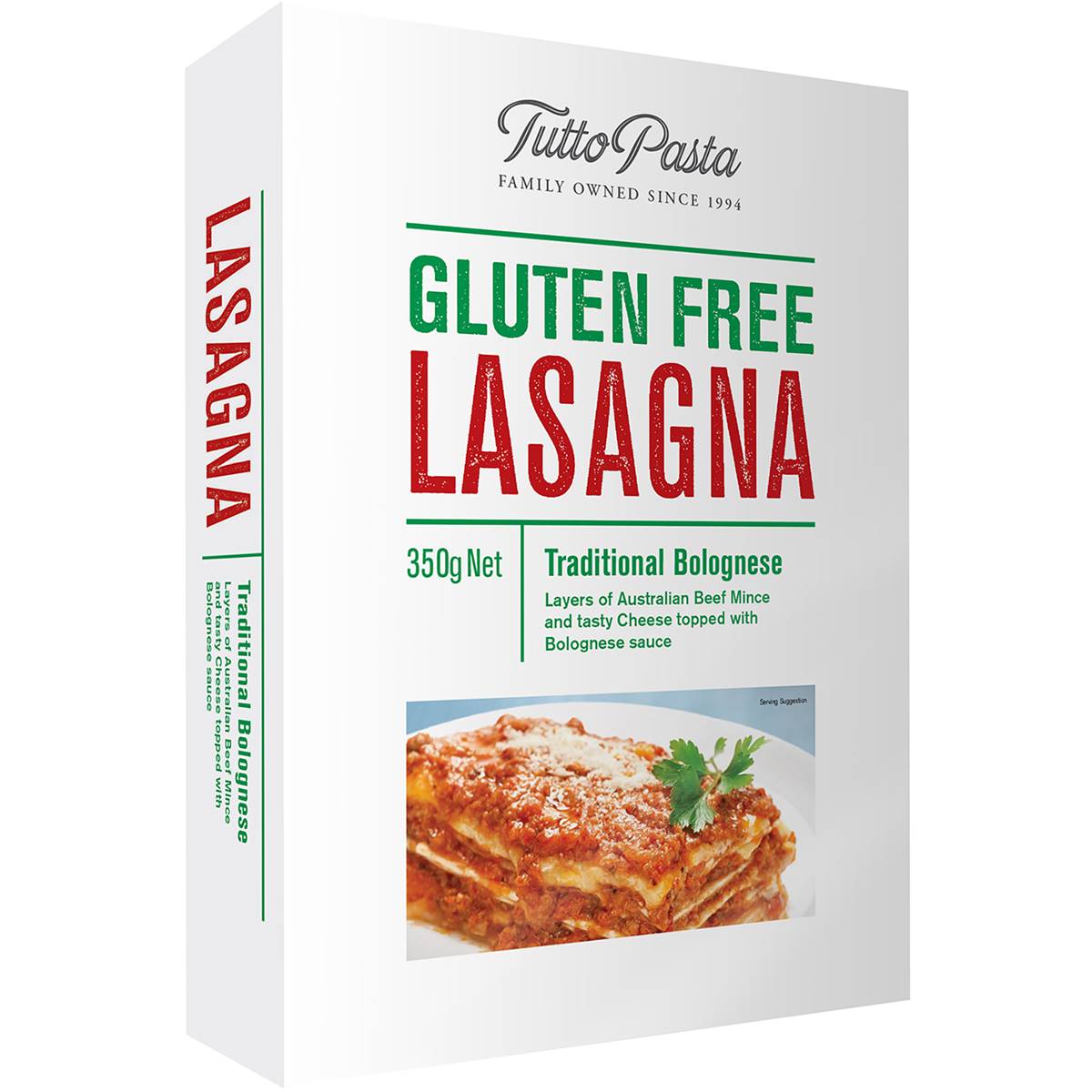 Calories in Tutto Pasta Gluten Free Bolognese Lasagne calcount
