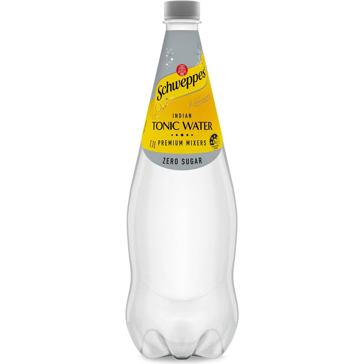 Schweppes Zero Sugar Mixer Indian Tonic Water Bottle 1.1L
