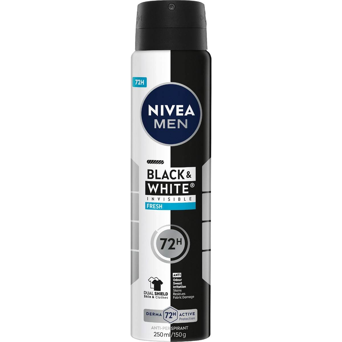 Nivea Men Black & White Invisble Fresh Antiperspirant Deodorant 250mL