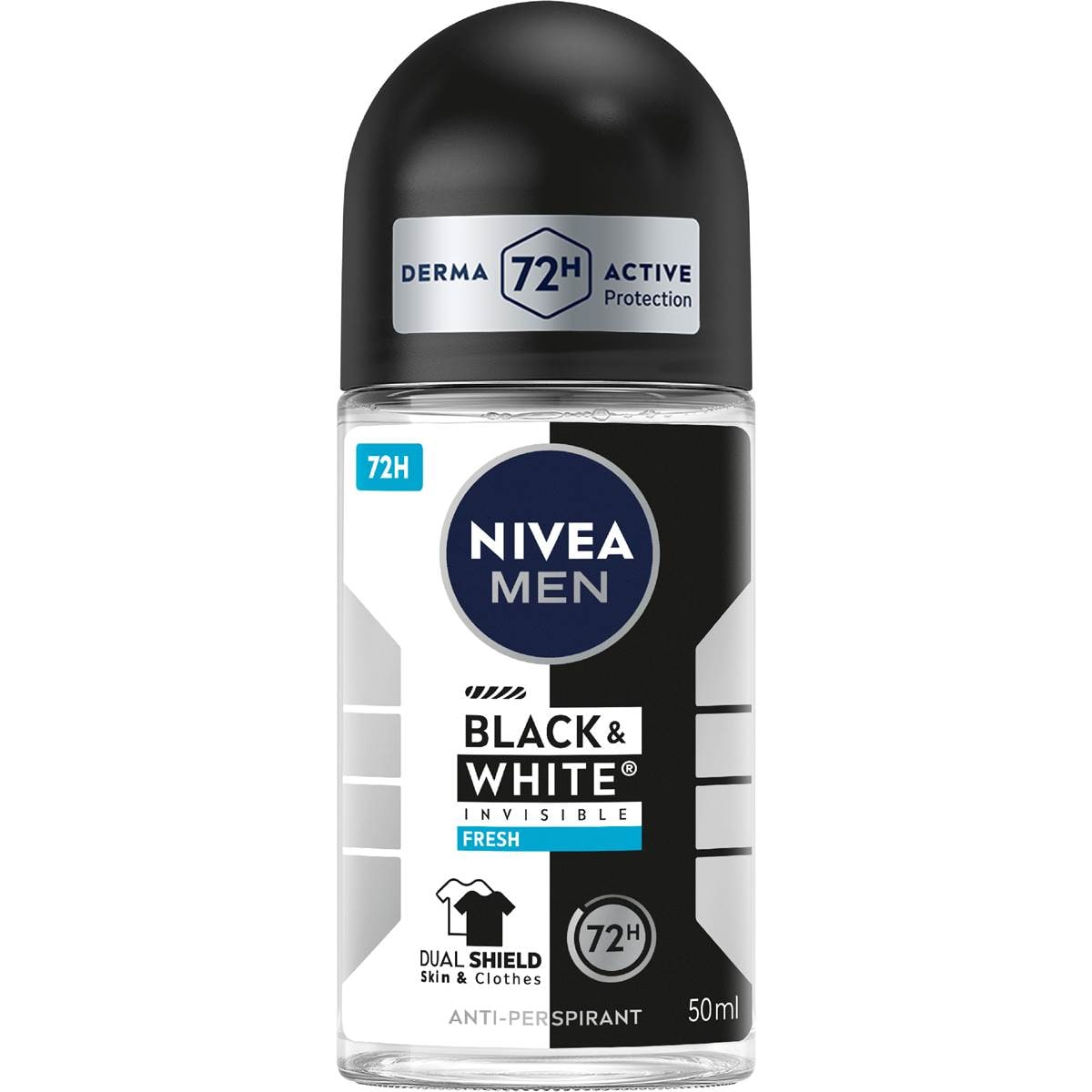 Nivea Men Black & White Invisible Fresh Roll On Deodorant 50mL