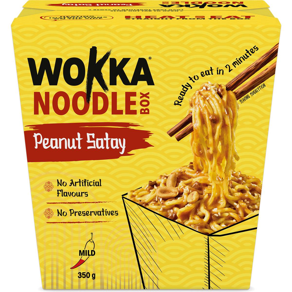 Wokka Peanut Satay Noodle Box 350g